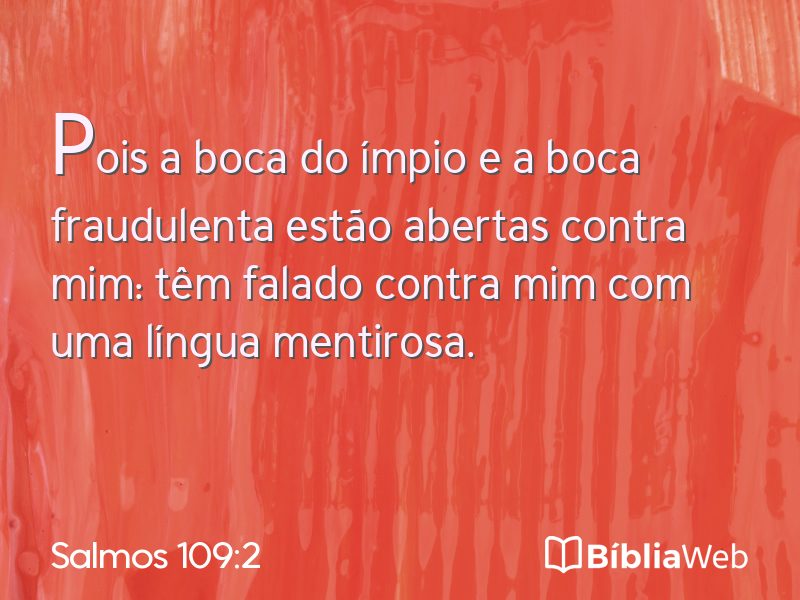 Salmos 109:2 em imagem para compartilhar