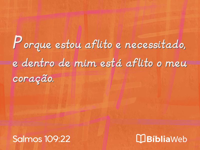 Salmos 109:22 em imagem para compartilhar