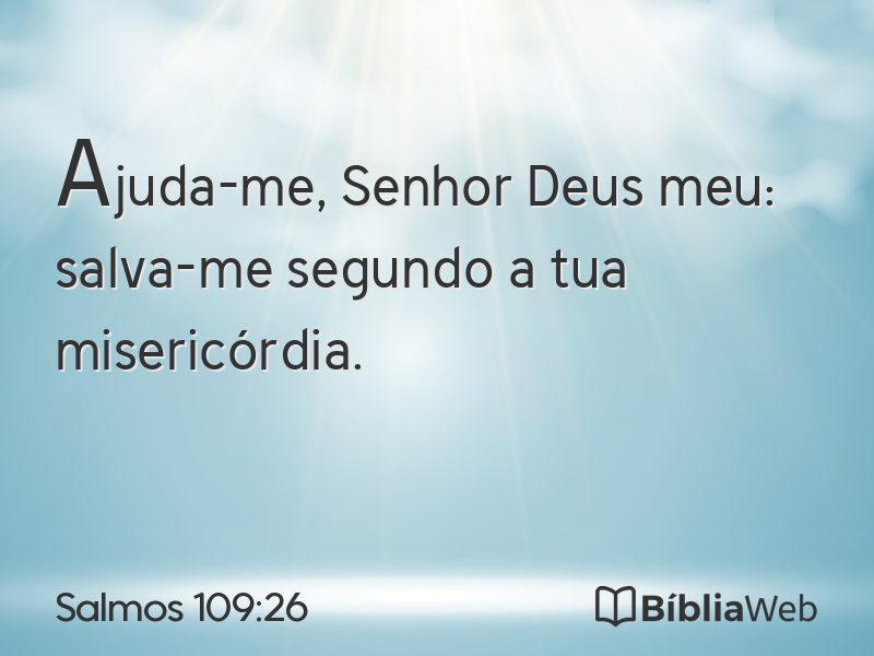Salmos 109:26 em imagem para compartilhar
