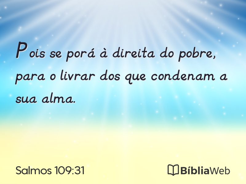 Salmos 109:31 em imagem para compartilhar