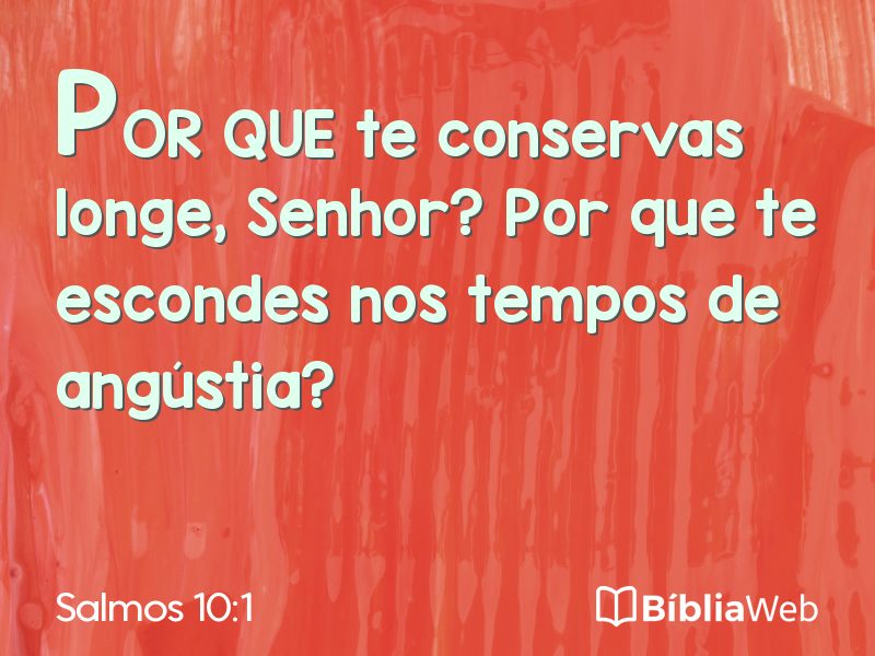 Salmos 10:1 em imagem para compartilhar