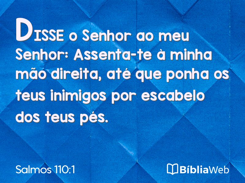 Salmos 110:1 em imagem para compartilhar