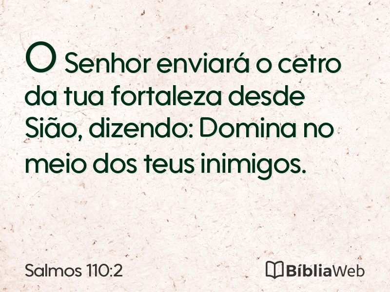 Salmos 110:2 em imagem para compartilhar