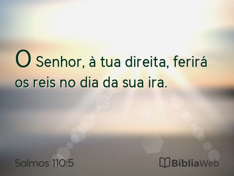 Salmos 110:5 em imagem para compartilhar