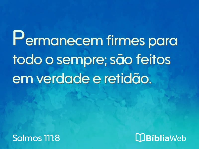 Salmos 111:8 em imagem para compartilhar