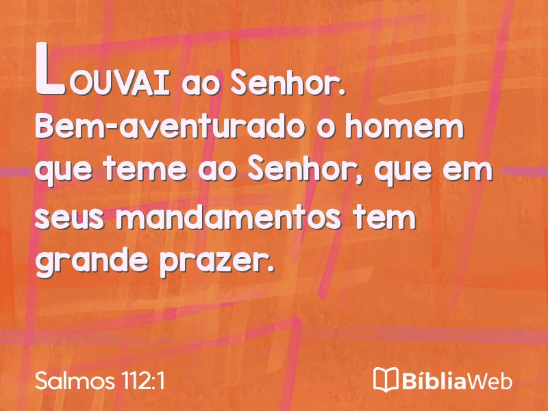 Salmos 112:1 em imagem para compartilhar