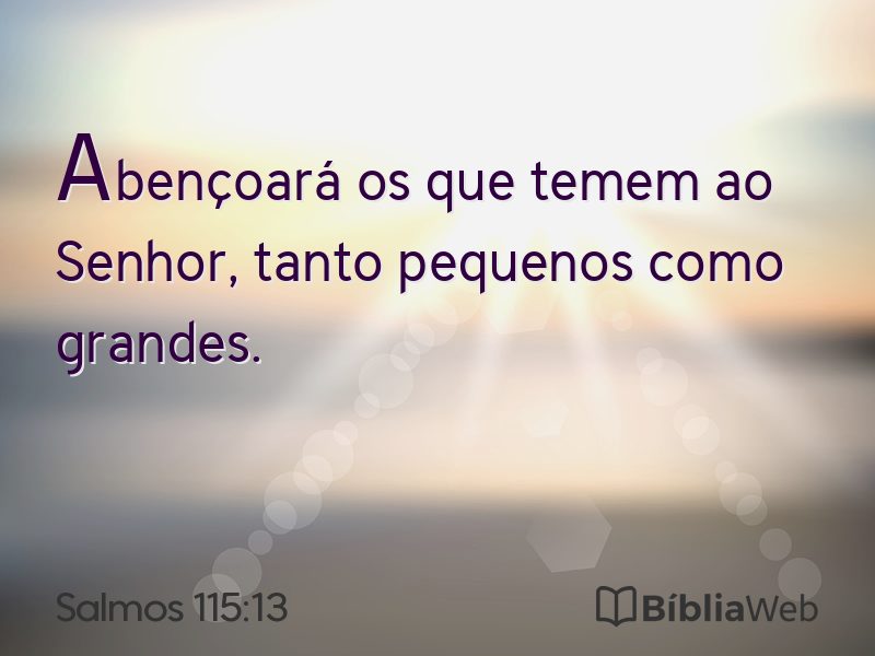 Salmos 115:13 em imagem para compartilhar
