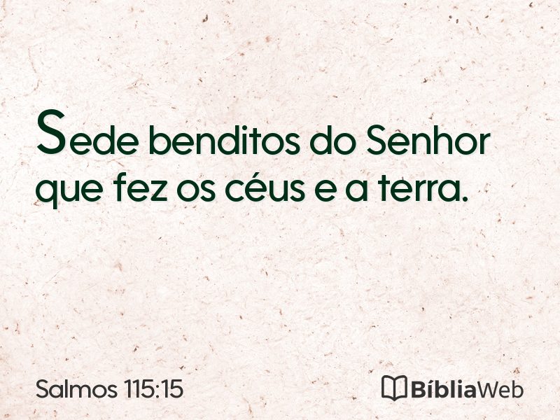 Salmos 115:15 em imagem para compartilhar