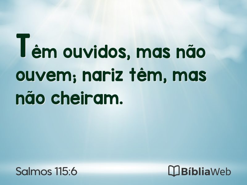 Salmos 115:6 em imagem para compartilhar