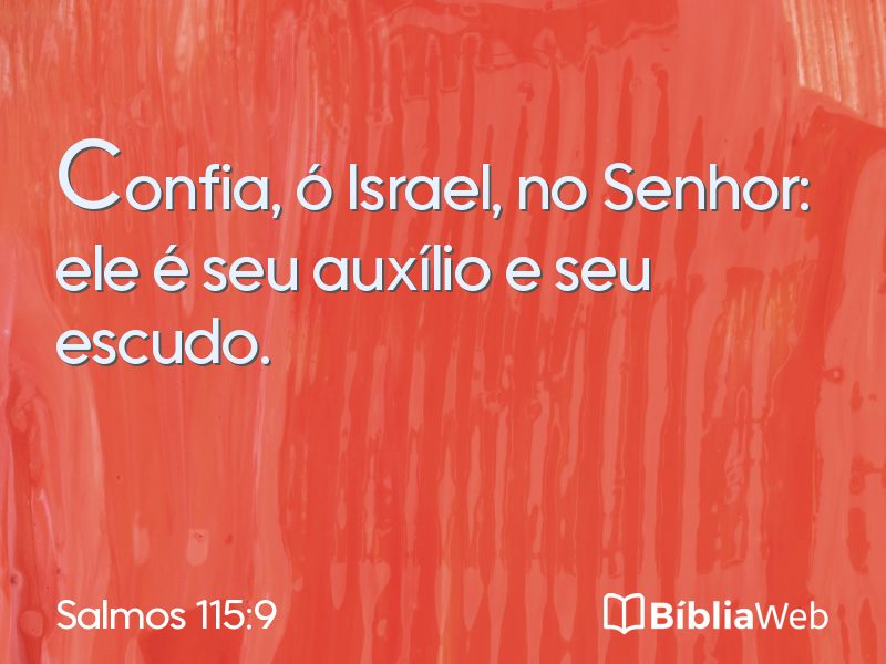 Salmos 115:9 em imagem para compartilhar
