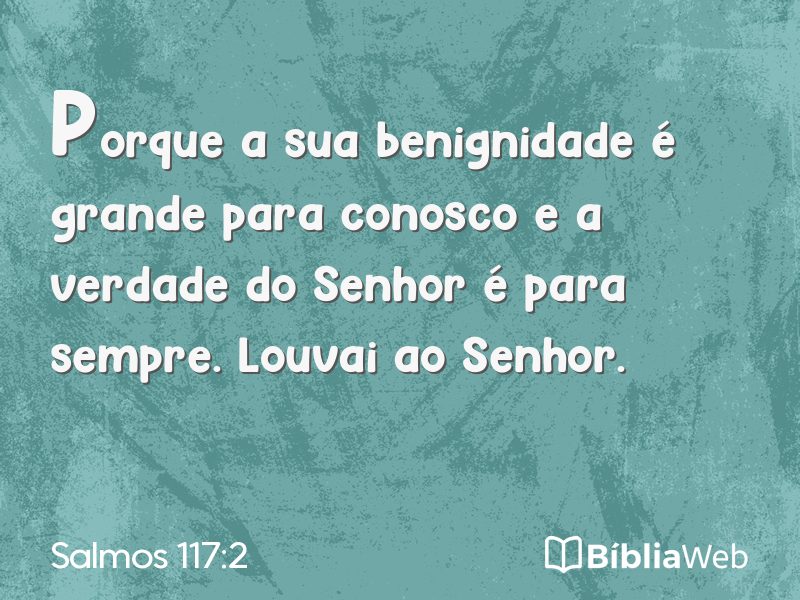 Salmos 117:2 em imagem para compartilhar