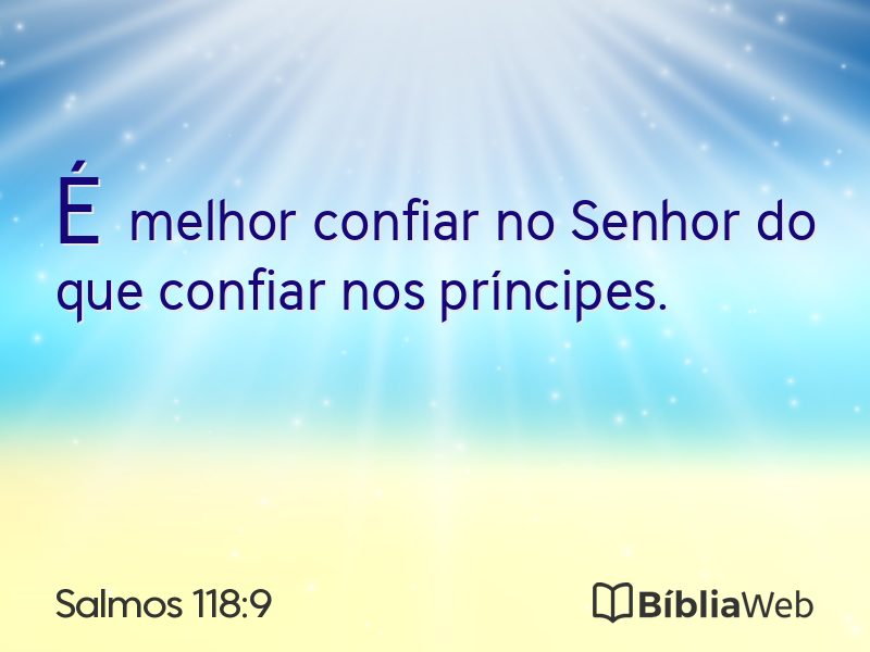 Salmos 118:9 em imagem para compartilhar