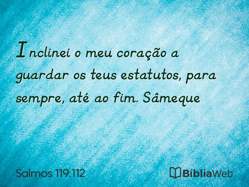 Salmos 119:112 em imagem para compartilhar