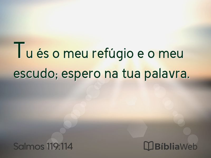 Salmos 119:114 em imagem para compartilhar