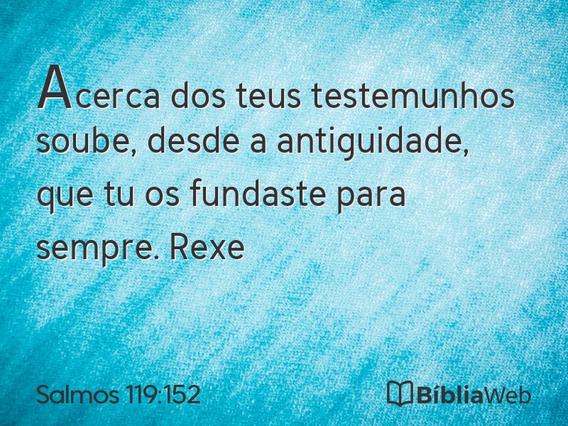 Salmos 119:152 em imagem para compartilhar
