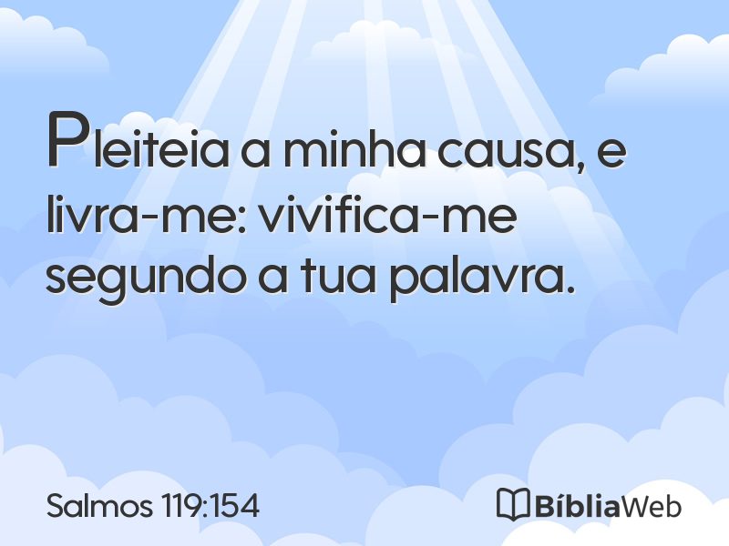 Salmos 119:154 em imagem para compartilhar