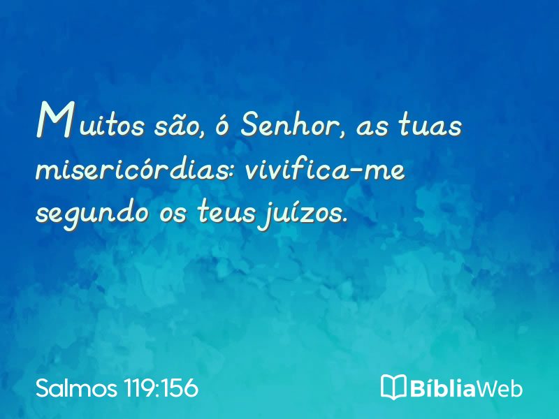 Salmos 119:156 em imagem para compartilhar
