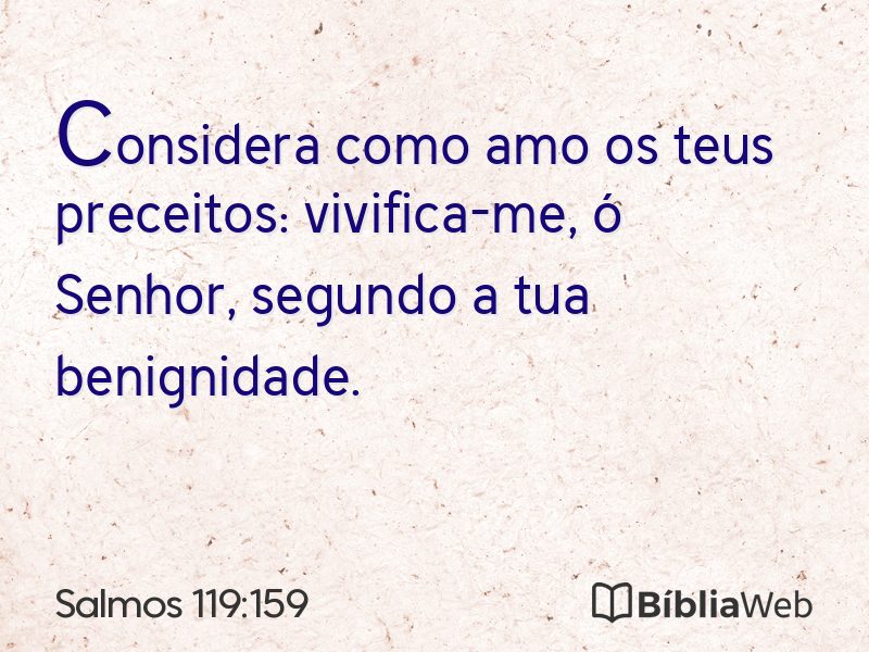 Salmos 119:159 em imagem para compartilhar