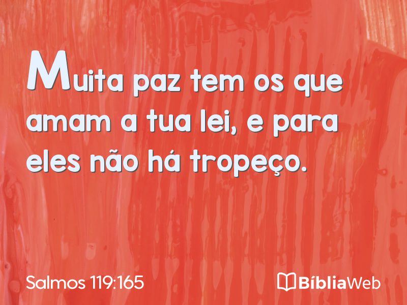 Salmos 119:165 em imagem para compartilhar