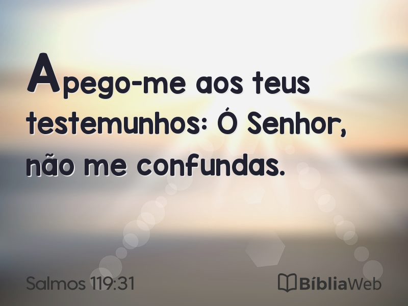Salmos 119:31 em imagem para compartilhar