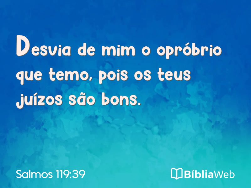 Salmos 119:39 em imagem para compartilhar