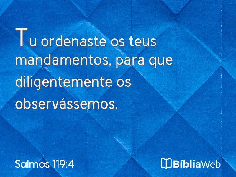 Salmos 119:4 em imagem para compartilhar