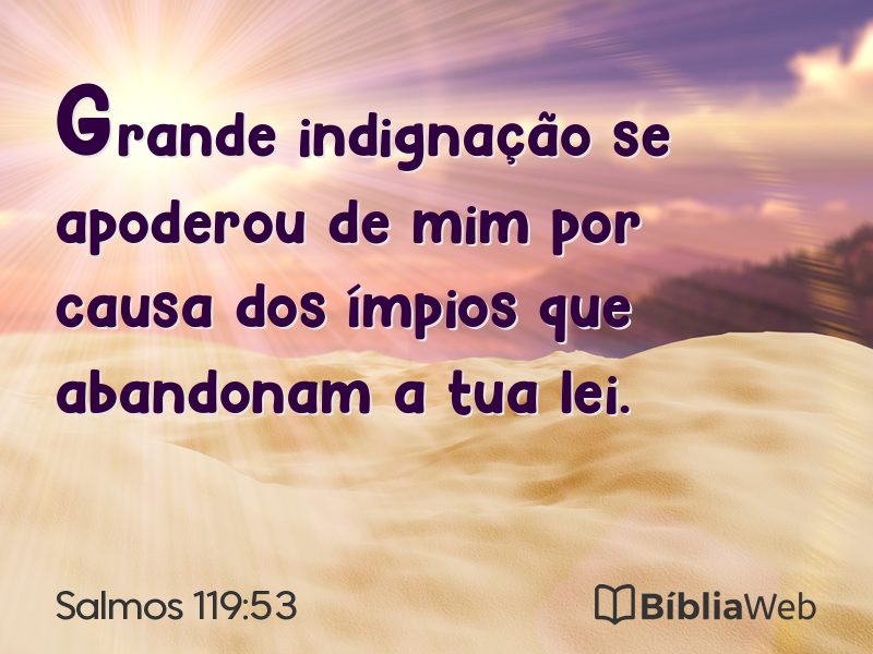 Salmos 119:53 em imagem para compartilhar