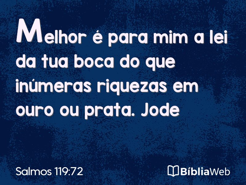 Salmos 119:72 em imagem para compartilhar