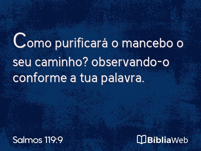 Salmos 119:9 em imagem para compartilhar