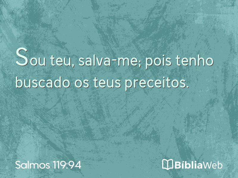 Salmos 119:94 em imagem para compartilhar