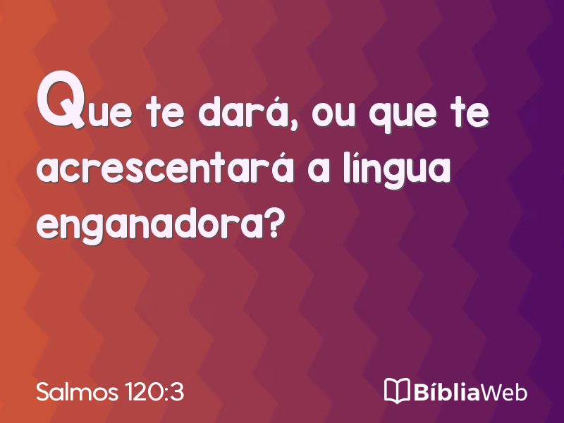 Salmos 120:3 em imagem para compartilhar