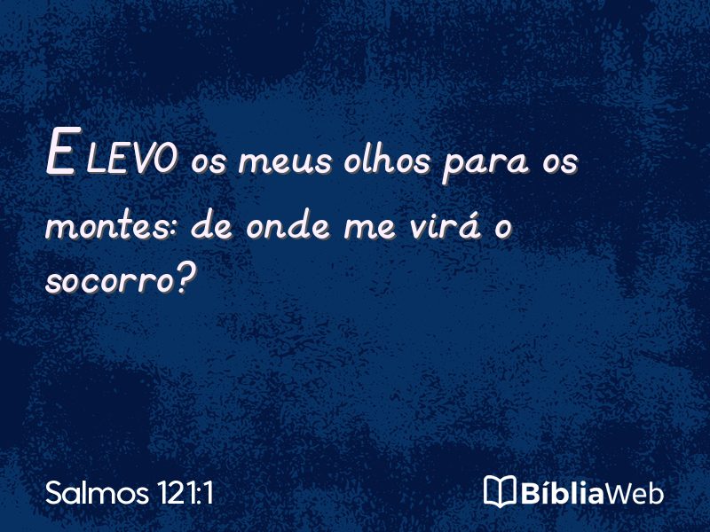 Salmos 121:1 em imagem para compartilhar