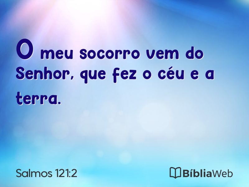 Salmos 121:2 em imagem para compartilhar