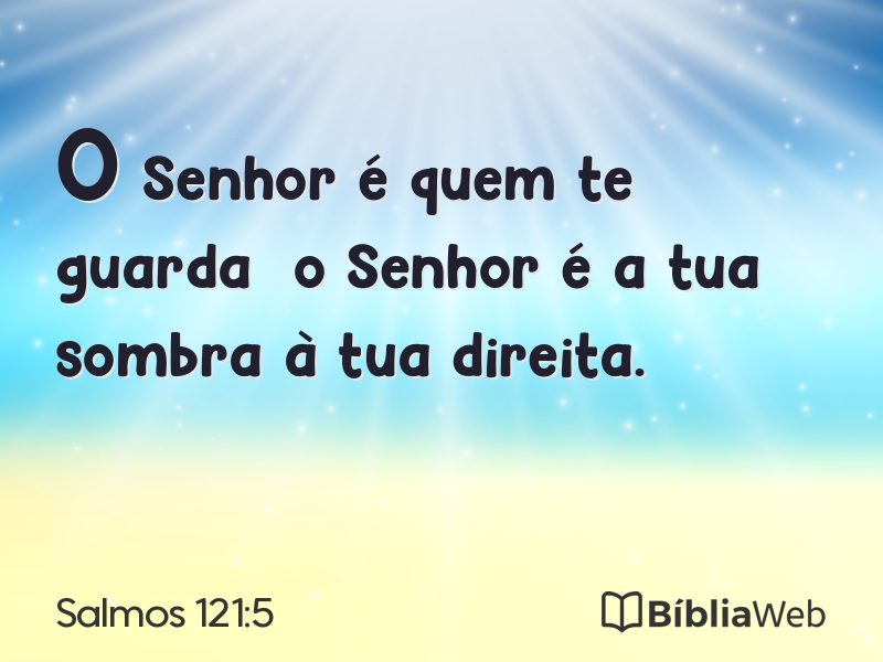 Salmos 121:5 em imagem para compartilhar