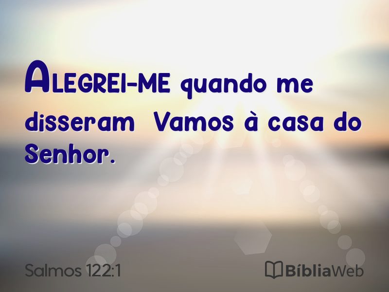 Salmos 122:1 em imagem para compartilhar