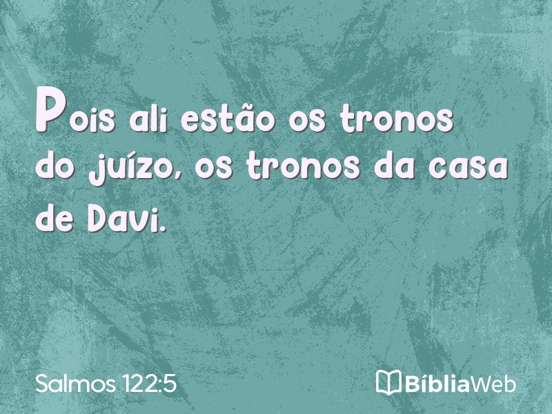 Salmos 122:5 em imagem para compartilhar