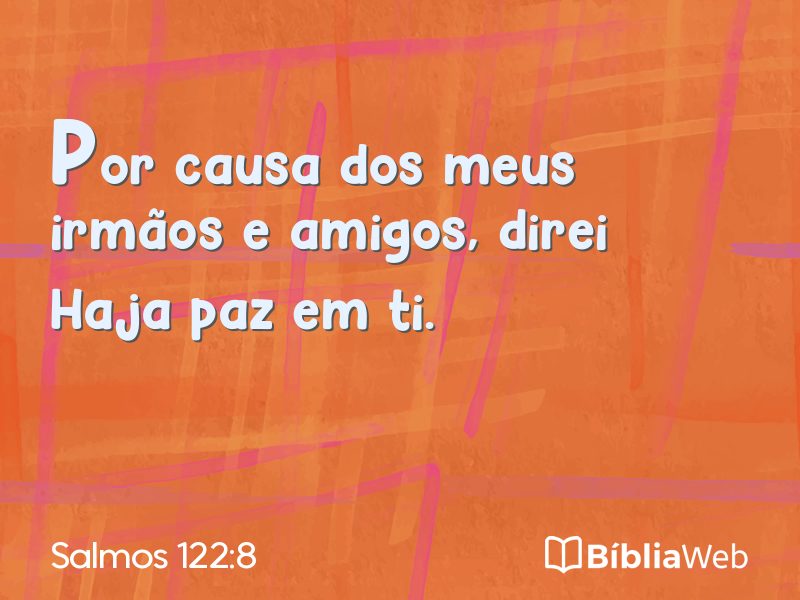 Salmos 122:8 em imagem para compartilhar