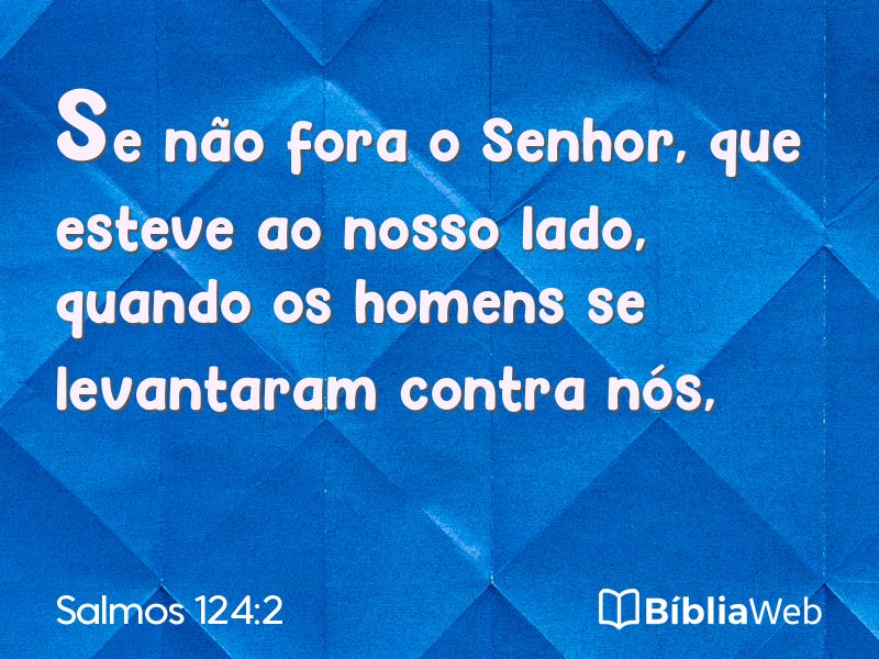 Salmos 124:2 em imagem para compartilhar