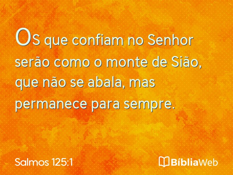 Salmos 125:1 em imagem para compartilhar