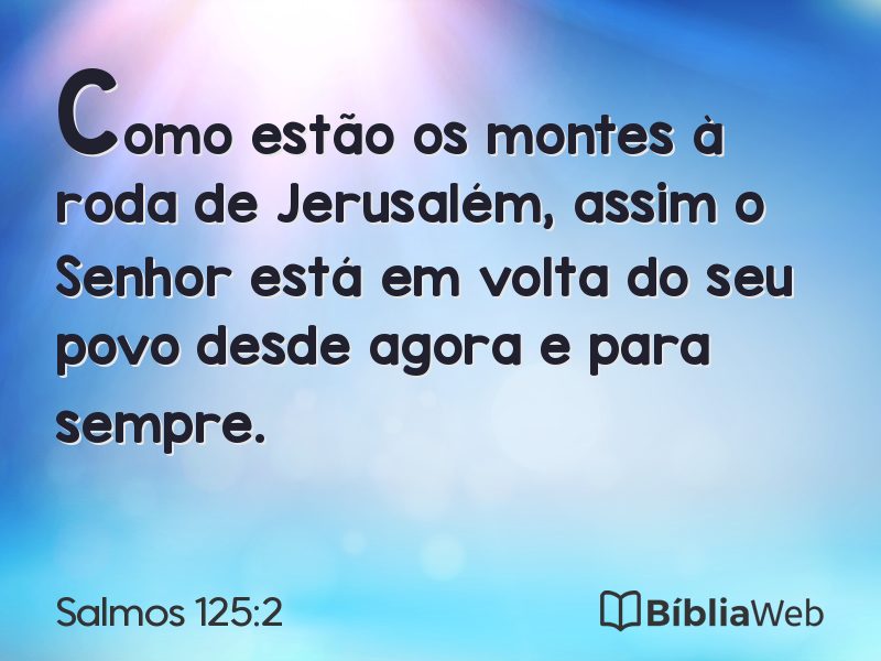 Salmos 125:2 em imagem para compartilhar