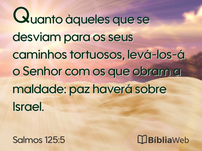 Salmos 125:5 em imagem para compartilhar