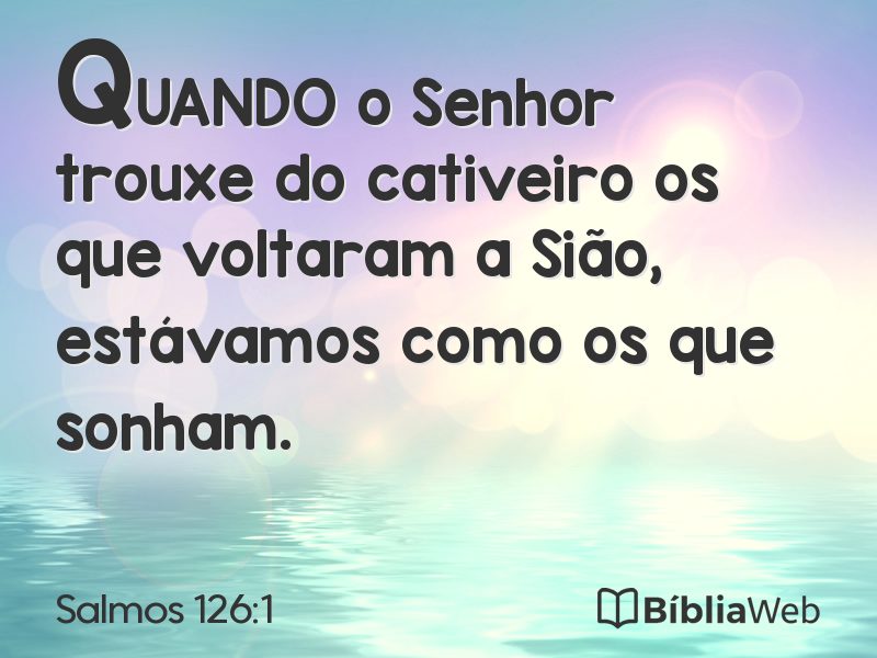 Salmos 126:1 em imagem para compartilhar