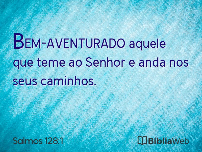 Salmos 128:1 em imagem para compartilhar