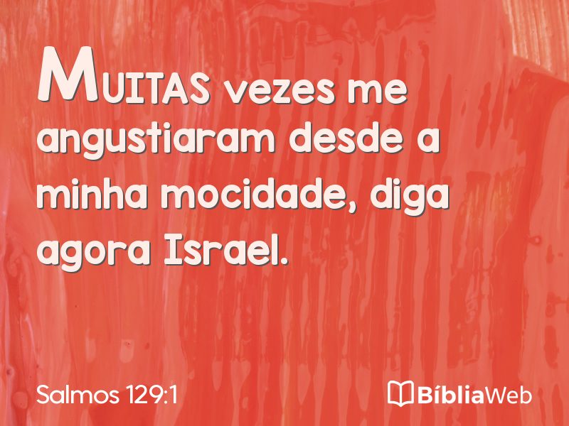 Salmos 129:1 em imagem para compartilhar
