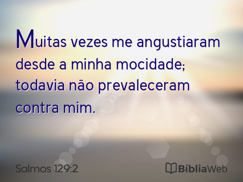 Salmos 129:2 em imagem para compartilhar