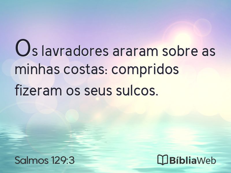 Salmos 129:3 em imagem para compartilhar