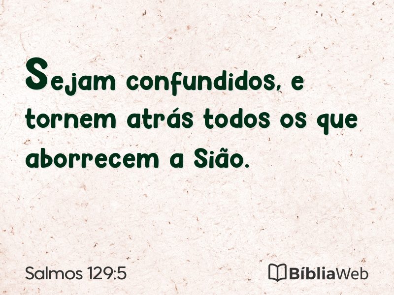 Salmos 129:5 em imagem para compartilhar