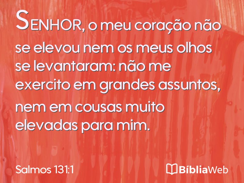 Salmos 131:1 em imagem para compartilhar
