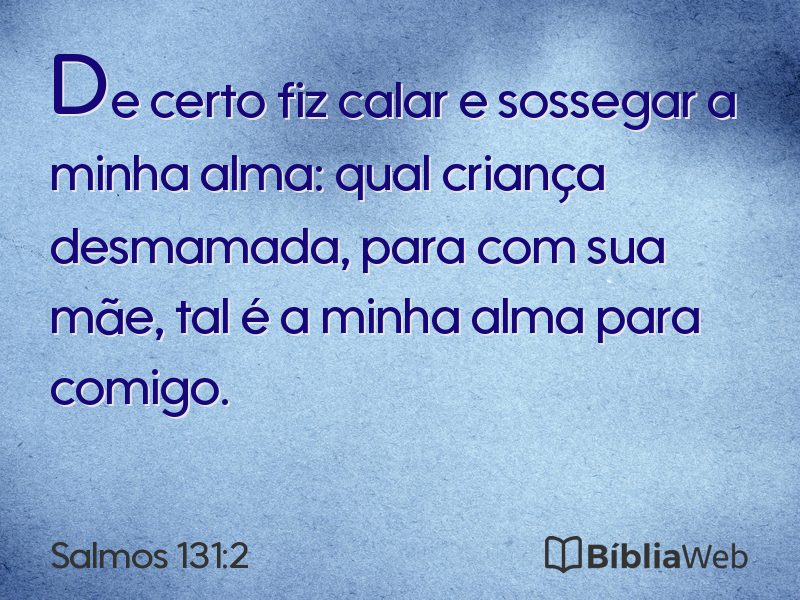 Salmos 131:2 em imagem para compartilhar