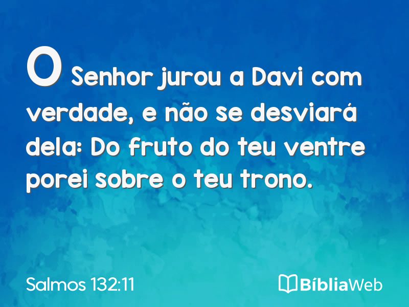 Salmos 132:11 em imagem para compartilhar